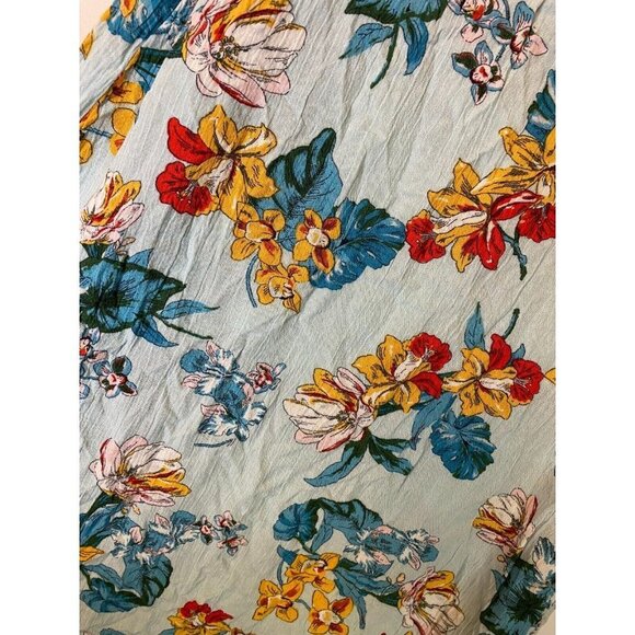 CHELSEA & VIOLET WOMENS LONG SKIRT ELASTIC WAIST SIZE SMALL BLUE PATTERN 6 S - Picture 2 of 3